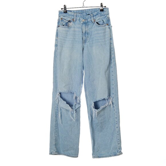 American Eagle Outfitters Denim - American Eagle Curvy Super High Rise Baggy Straight Jeans Women's Size 2 Short